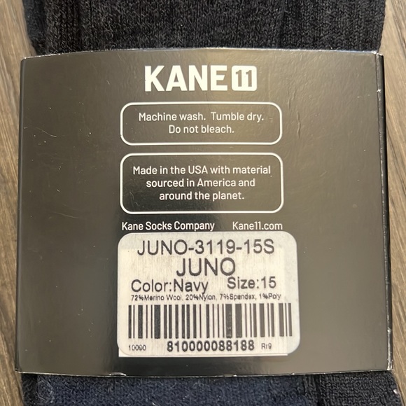 Kane 11 size 15 Navy mens socks - Picture 3 of 3